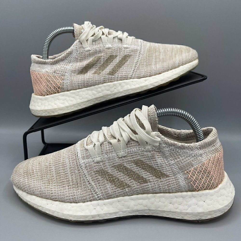 Adidas Pureboost Go G54519 Womens Size 7 White Ash Pearl Sneakers Shoes
